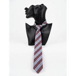 Ben Sherman Plaid 100% Silk Necktie